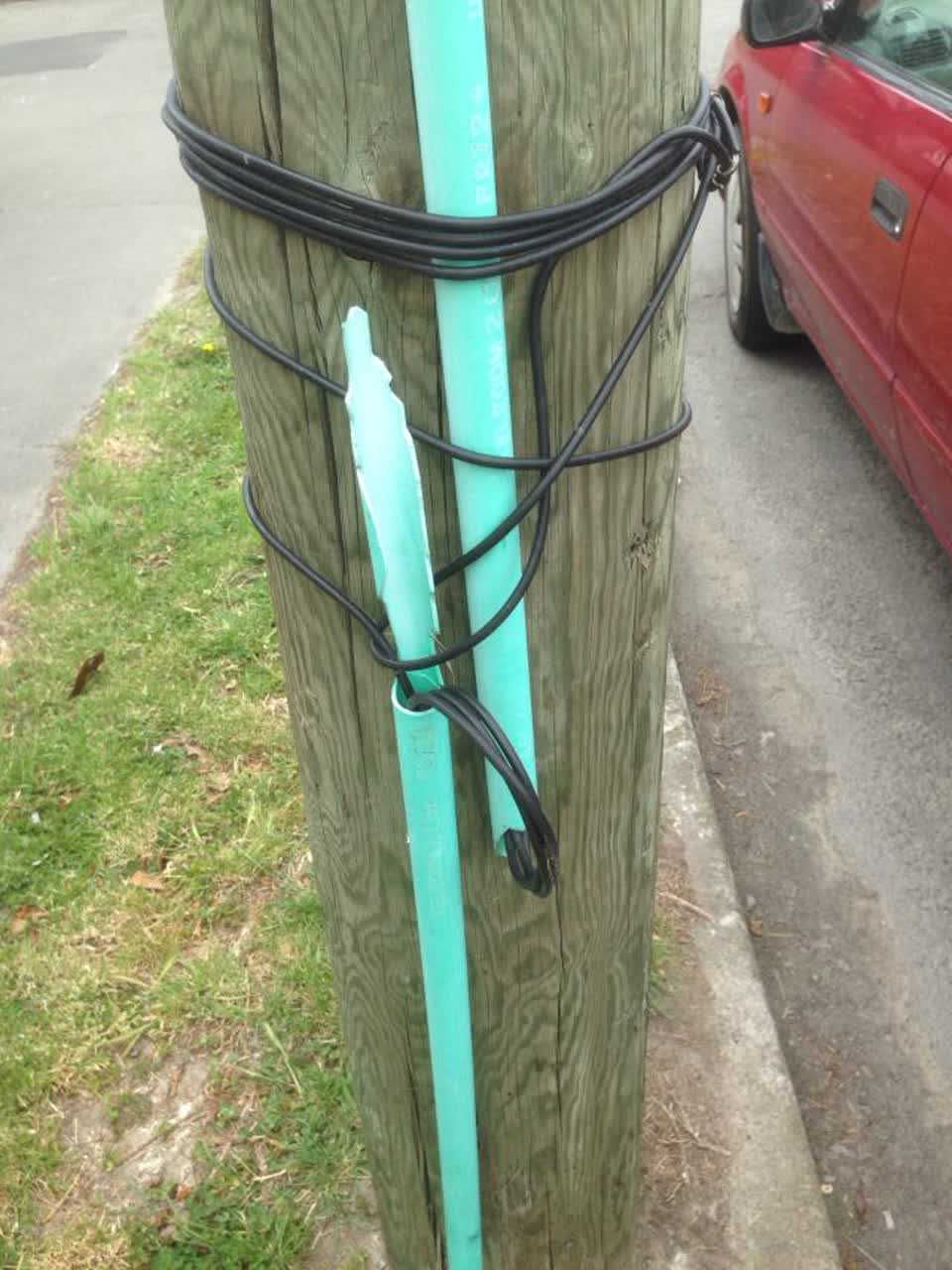 The photograph attached to this roading/streets report
