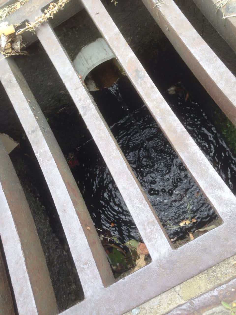 The photograph attached to this wastewater/stormwater report