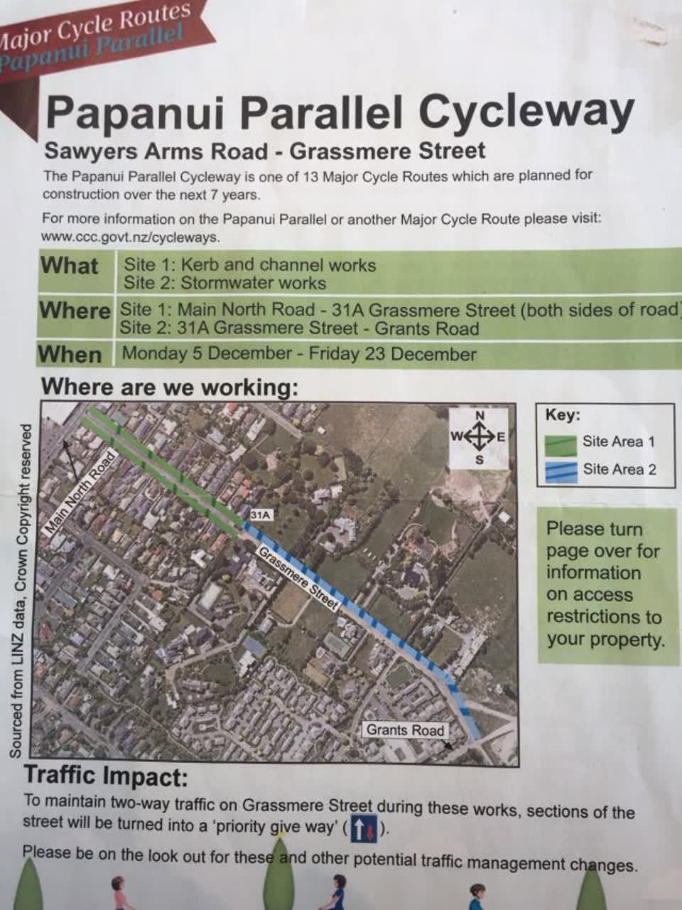 The photograph attached to this roading/streets report