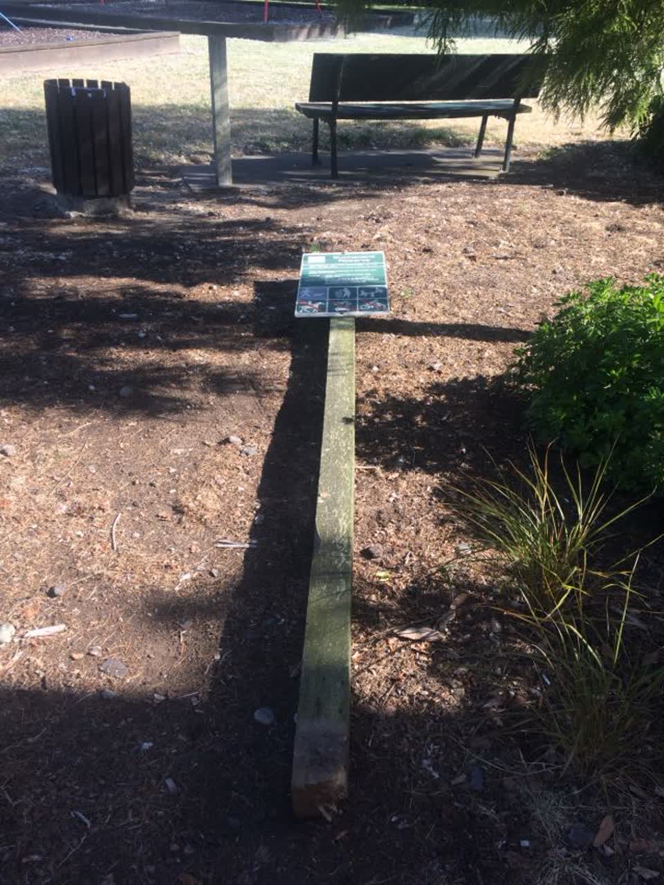 The photograph attached to this parks report