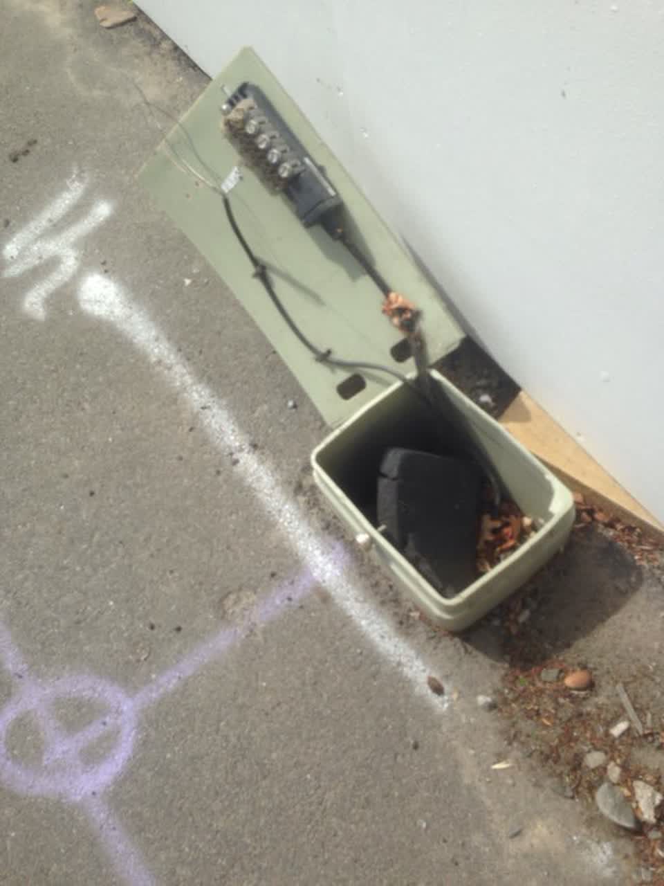 The photograph attached to this roading/streets report