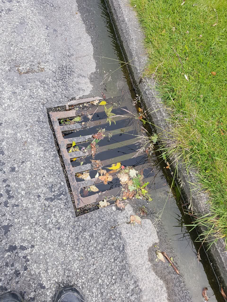 The photograph attached to this wastewater/stormwater report