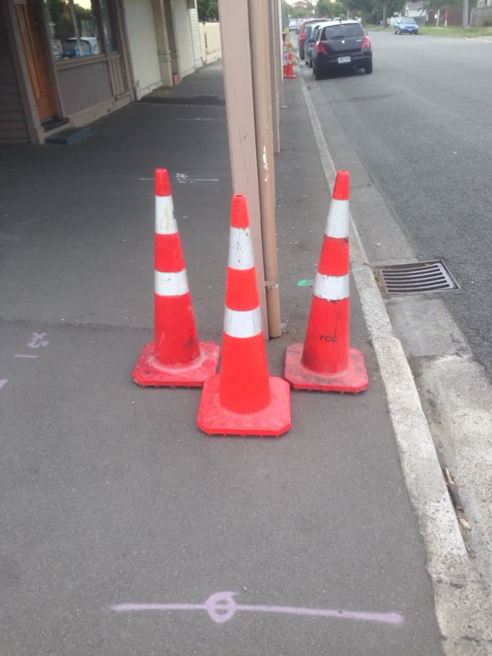 The photograph attached to this roading/streets report