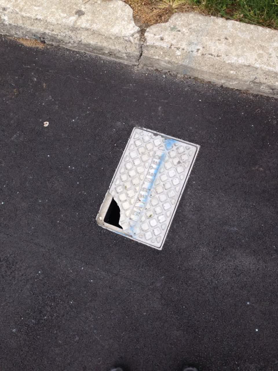 The photograph attached to this roading/streets report
