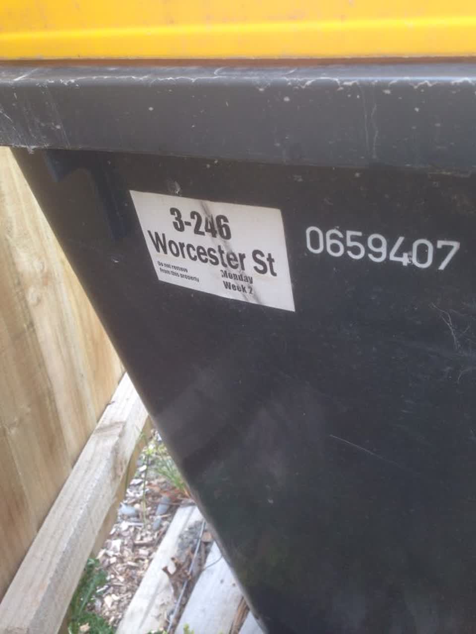 The photograph attached to this rubbish/recycling report