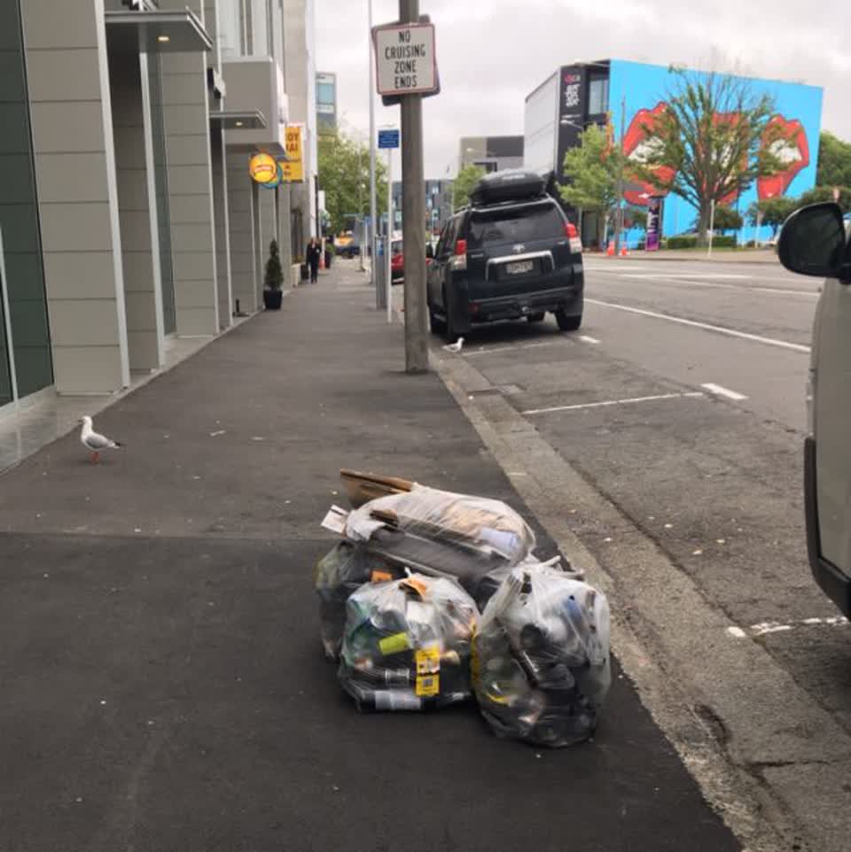 The photograph attached to this rubbish/recycling report