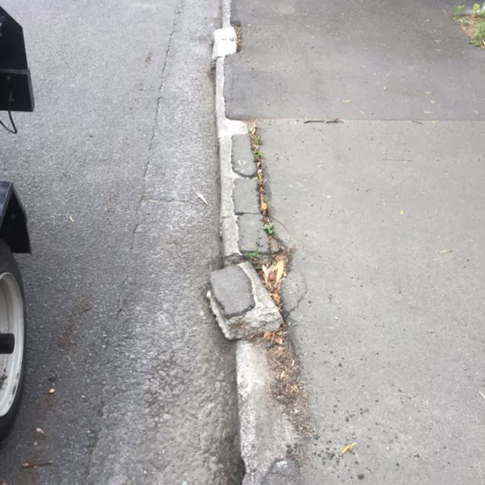 The photograph attached to this roading/streets report