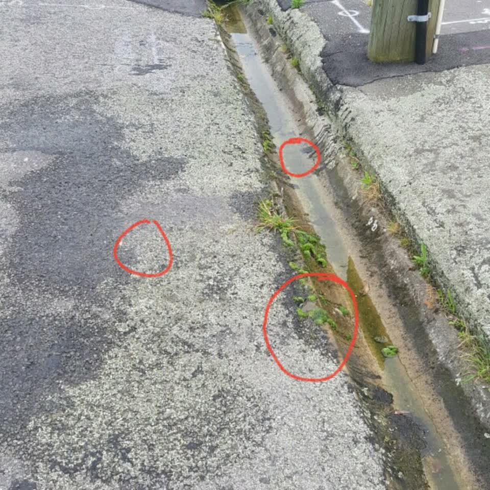 The photograph attached to this water supply report