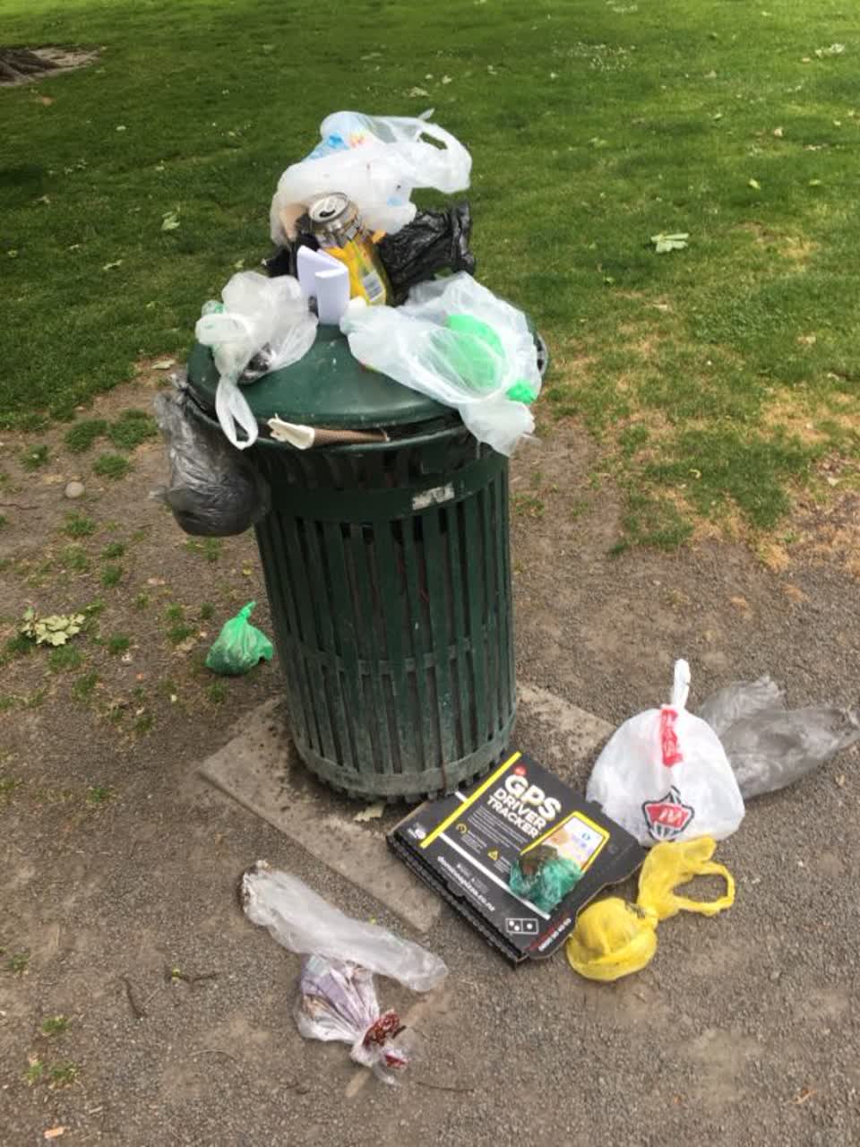 The photograph attached to this rubbish/recycling report