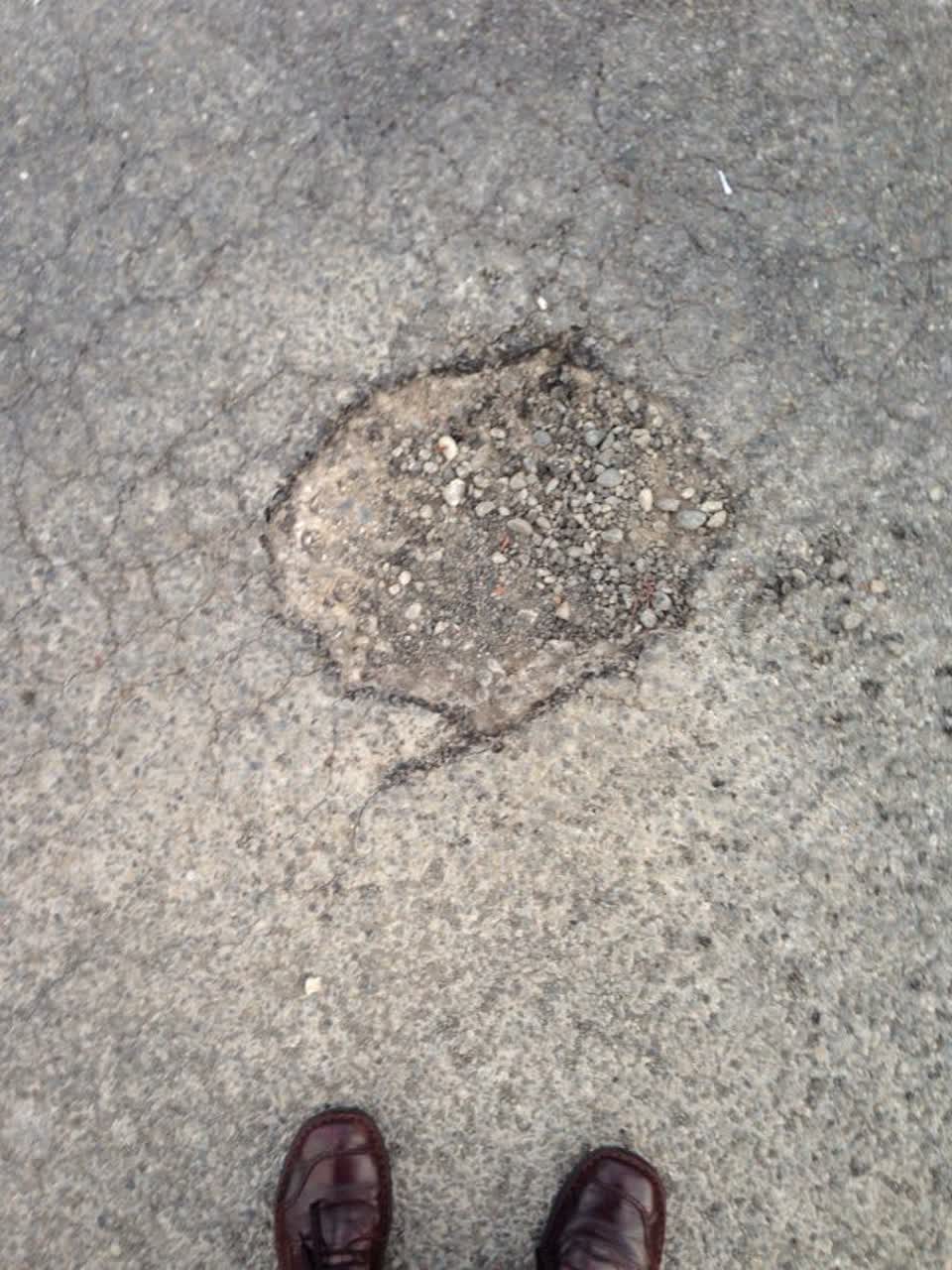 The photograph attached to this roading/streets report
