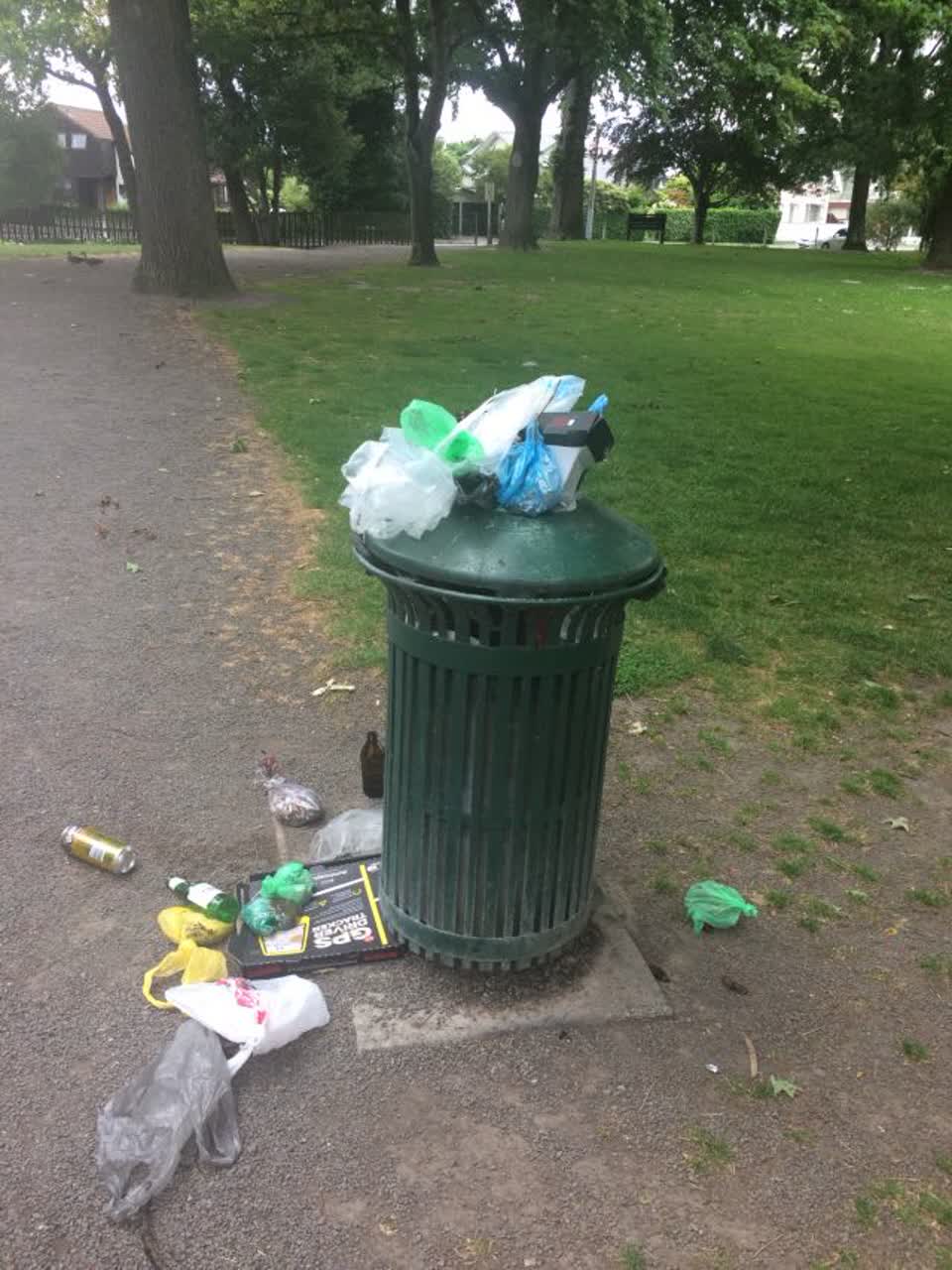 The photograph attached to this rubbish/recycling report