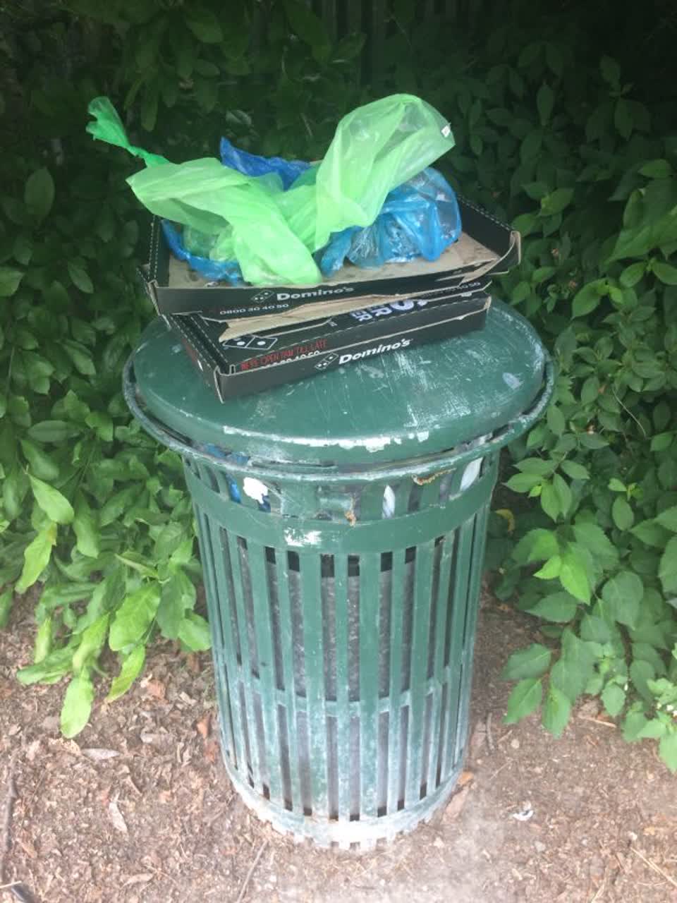 The photograph attached to this rubbish/recycling report
