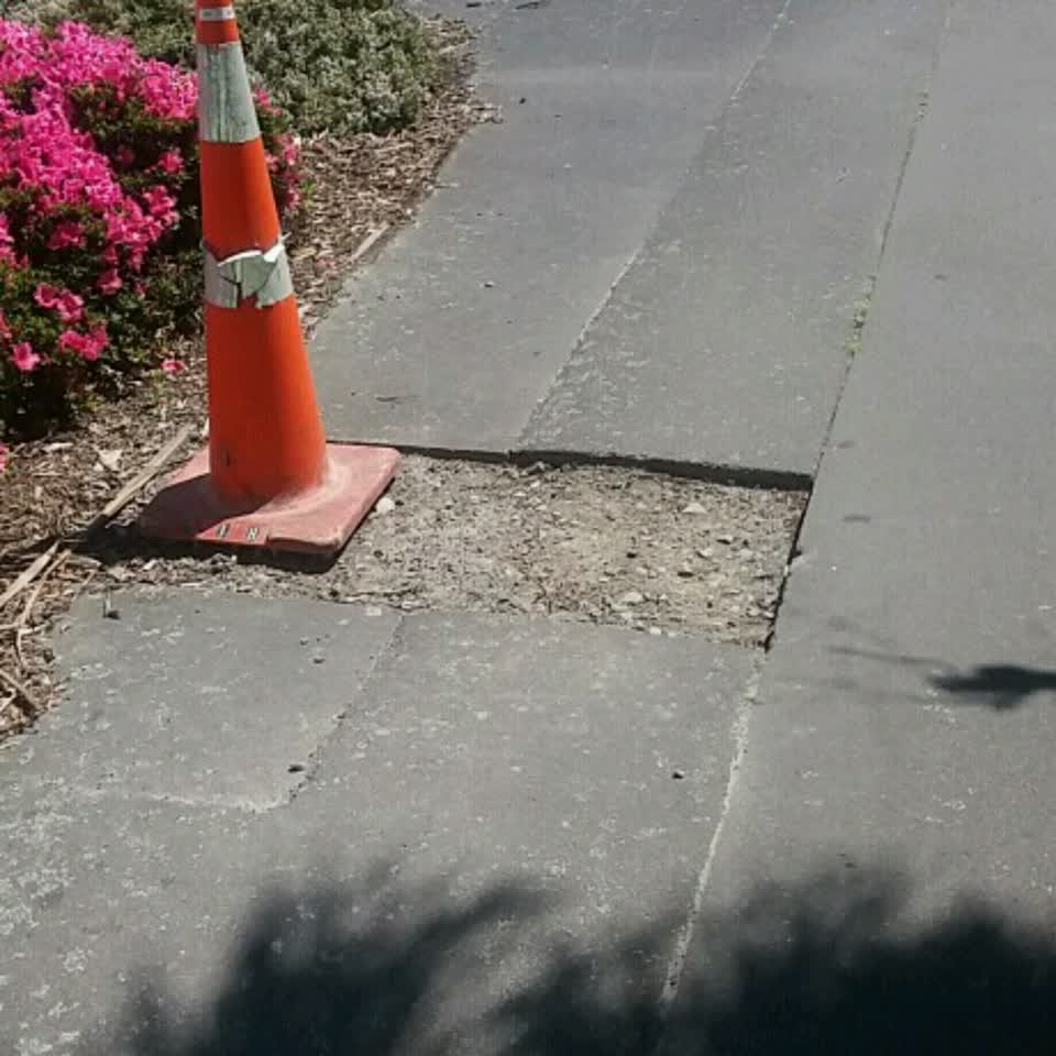 The photograph attached to this roading/streets report