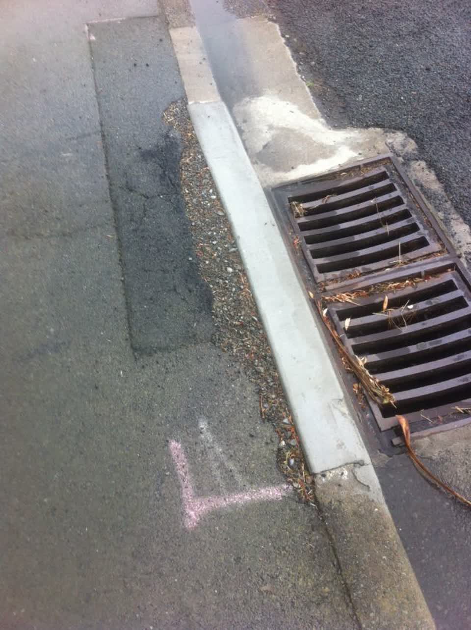 The photograph attached to this roading/streets report