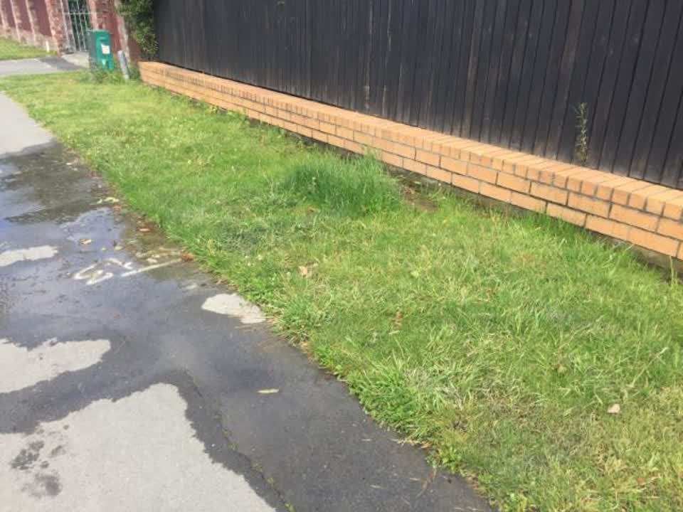 The photograph attached to this wastewater/stormwater report