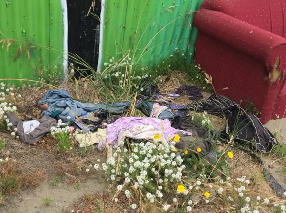The photograph attached to this rubbish/recycling report