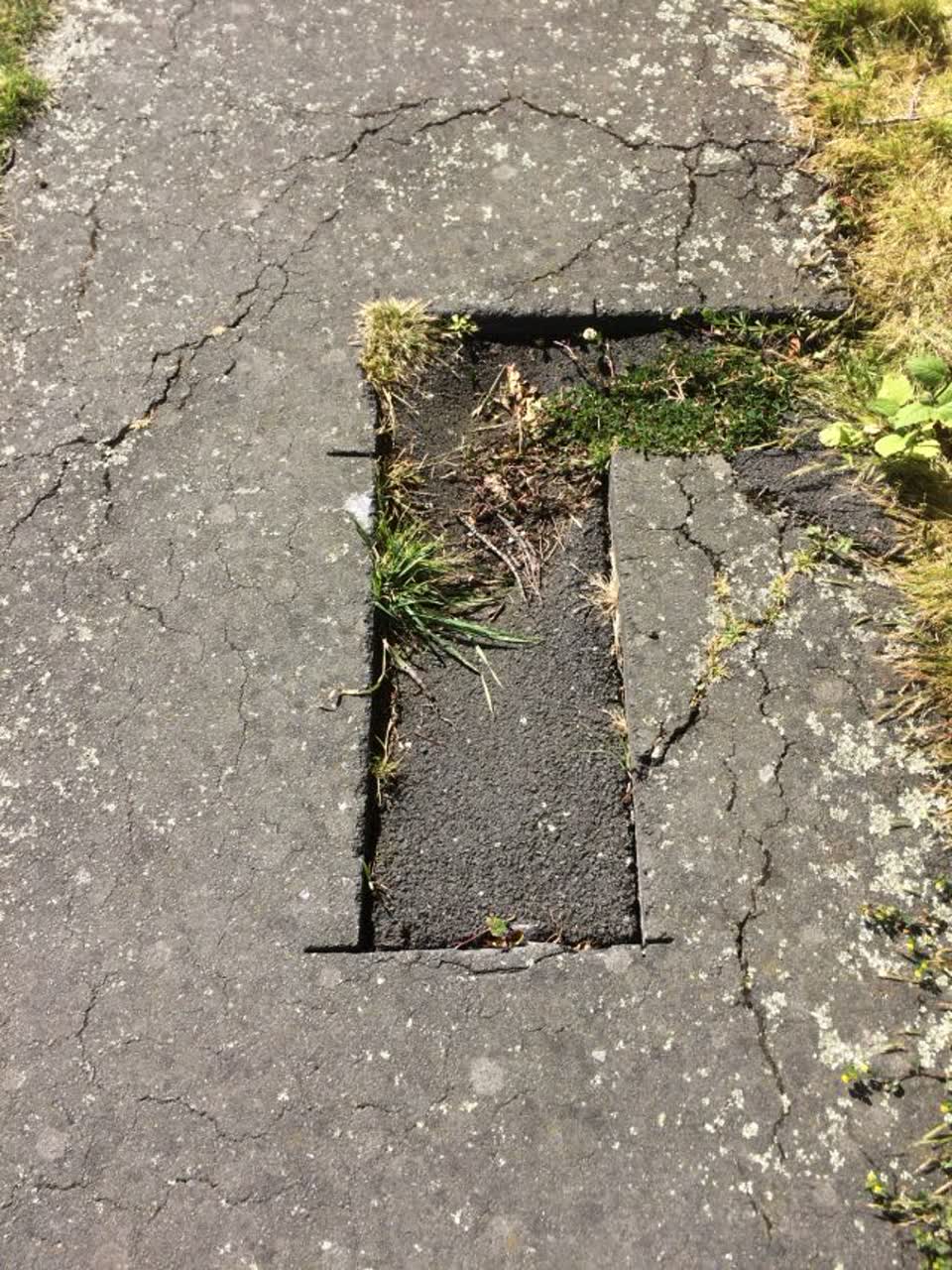 The photograph attached to this roading/streets report