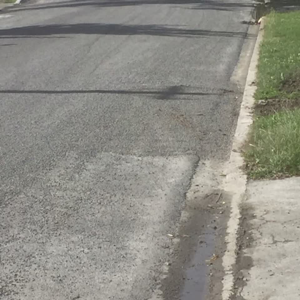 The photograph attached to this roading/streets report
