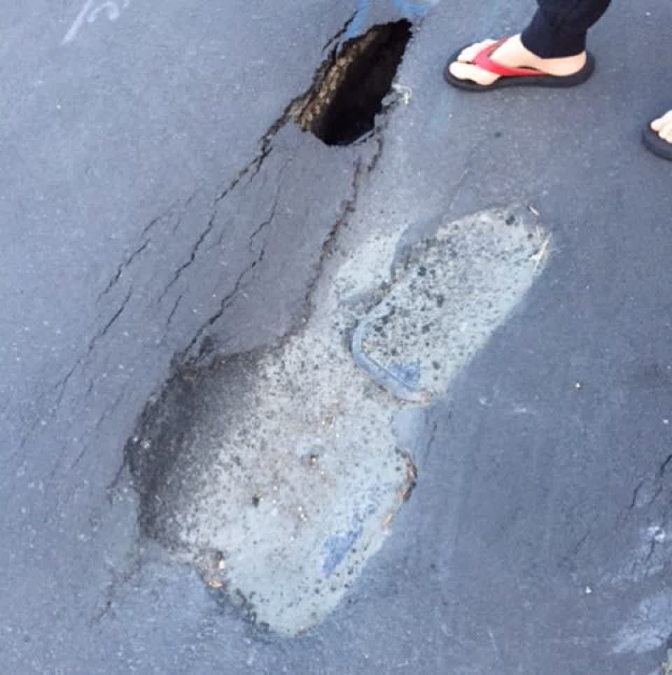 The photograph attached to this water supply report