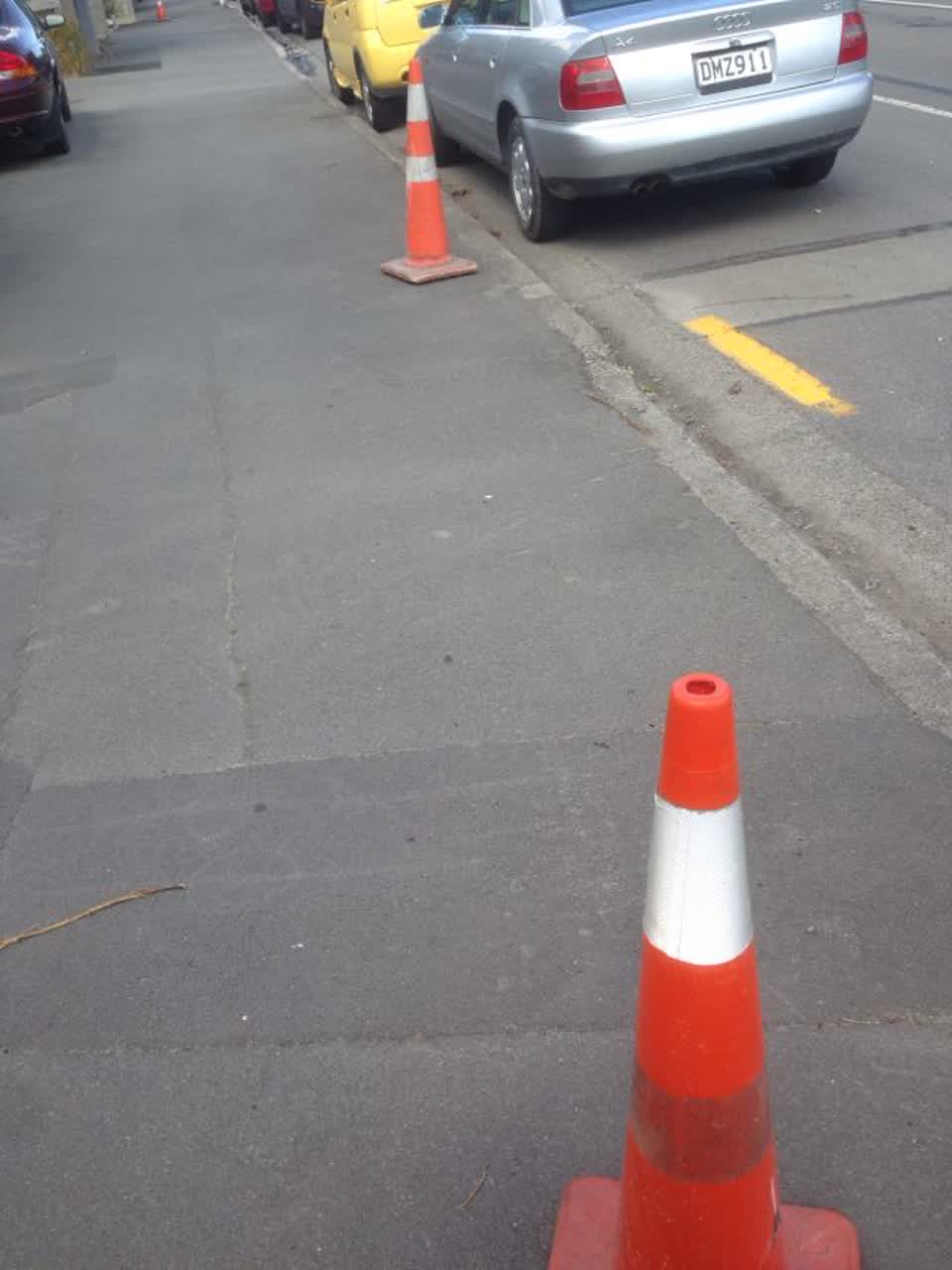 The photograph attached to this roading/streets report