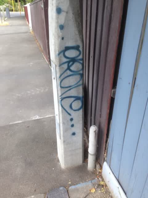 Graffiti, a report photo