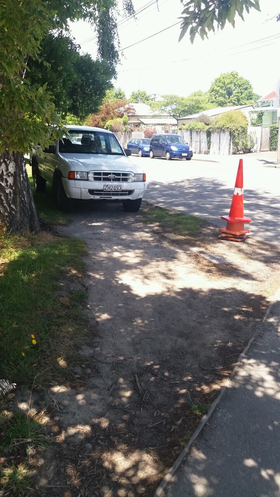The photograph attached to this roading/streets report