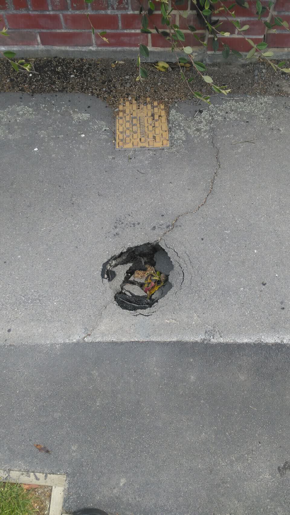 The photograph attached to this roading/streets report