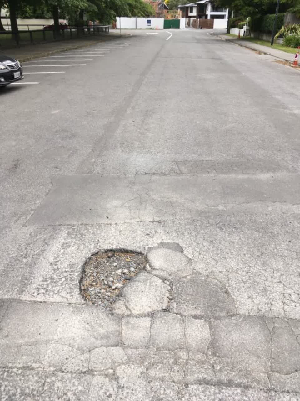 The photograph attached to this roading/streets report