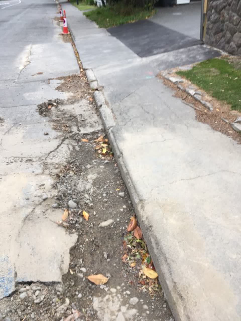The photograph attached to this roading/streets report