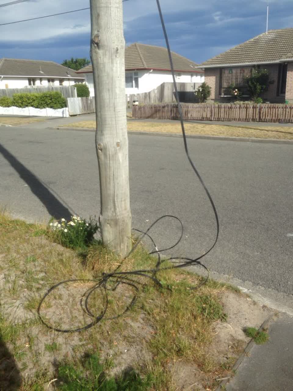 The photograph attached to this roading/streets report