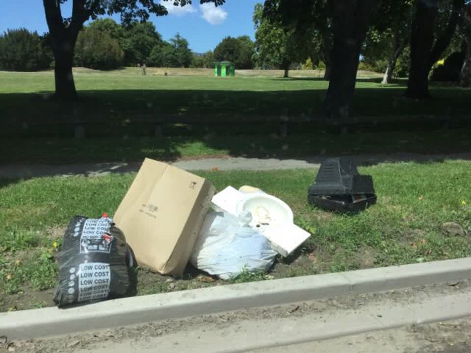 The photograph attached to this rubbish/recycling report