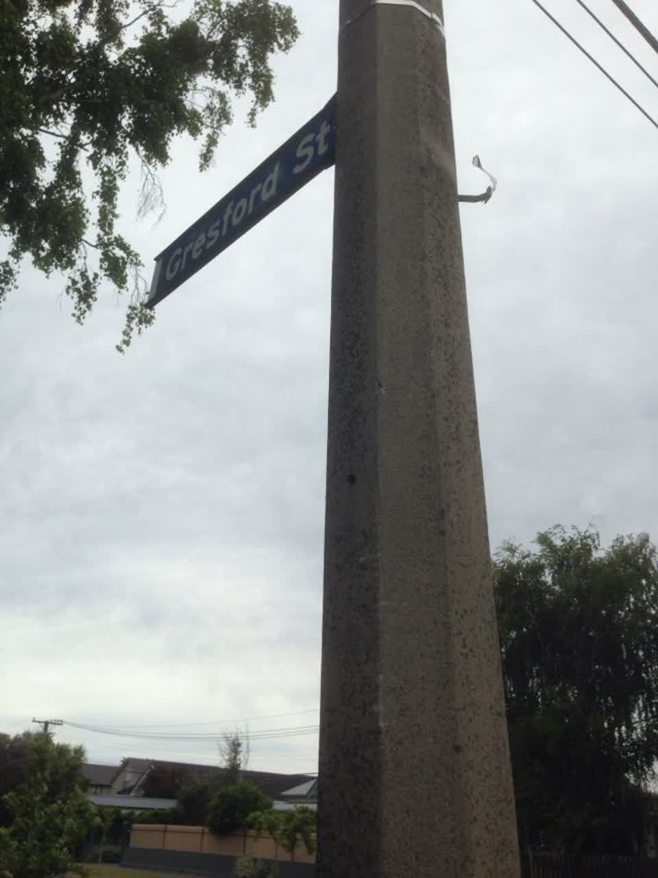 The photograph attached to this roading/streets report