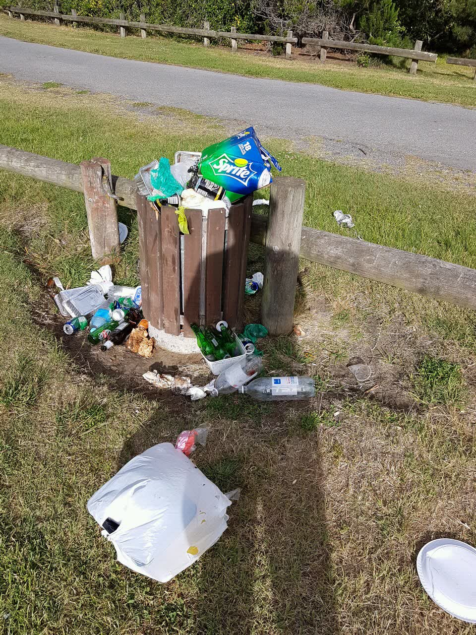 The photograph attached to this rubbish/recycling report
