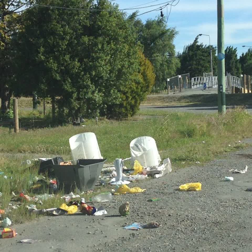 The photograph attached to this rubbish/recycling report