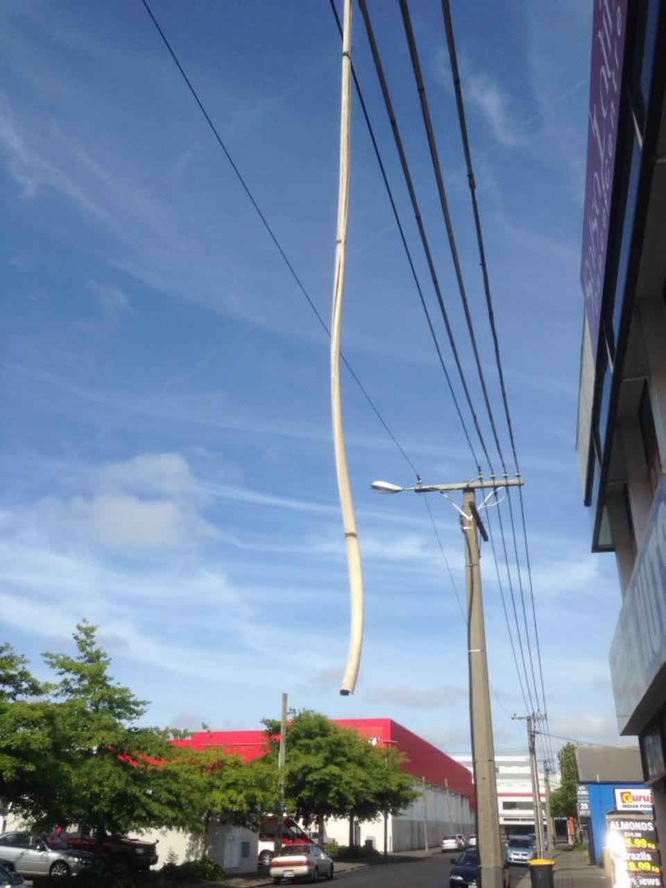 The photograph attached to this roading/streets report