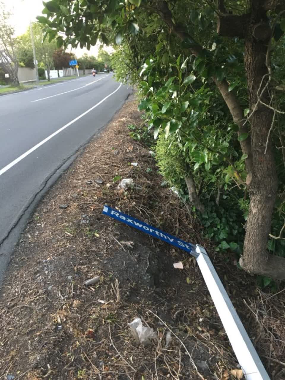 The photograph attached to this roading/streets report