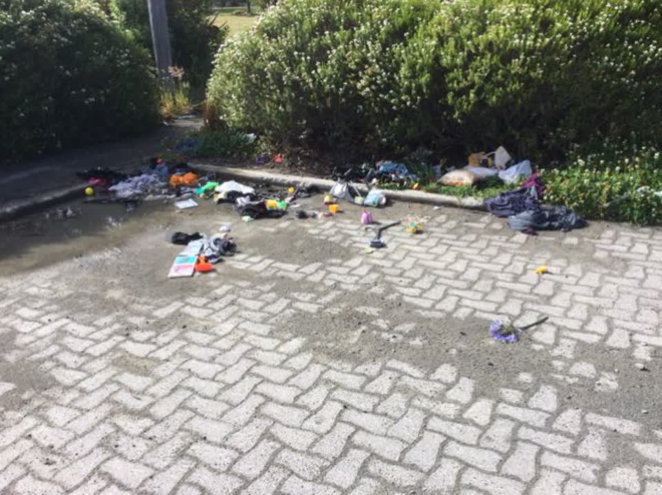 The photograph attached to this rubbish/recycling report