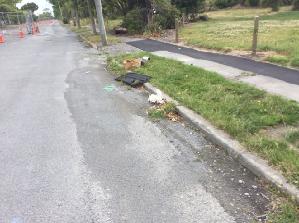 The photograph attached to this rubbish/recycling report