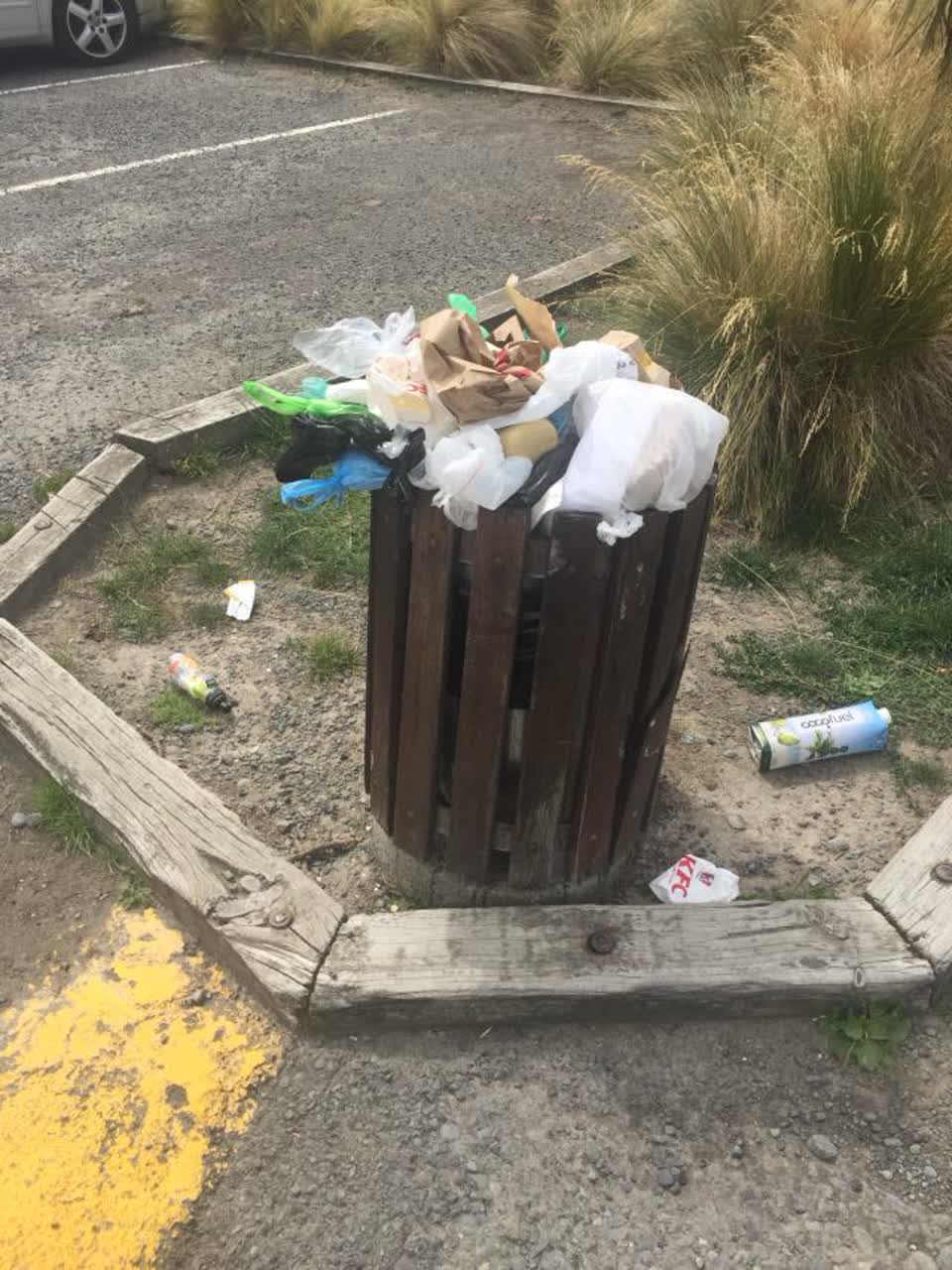 The photograph attached to this rubbish/recycling report