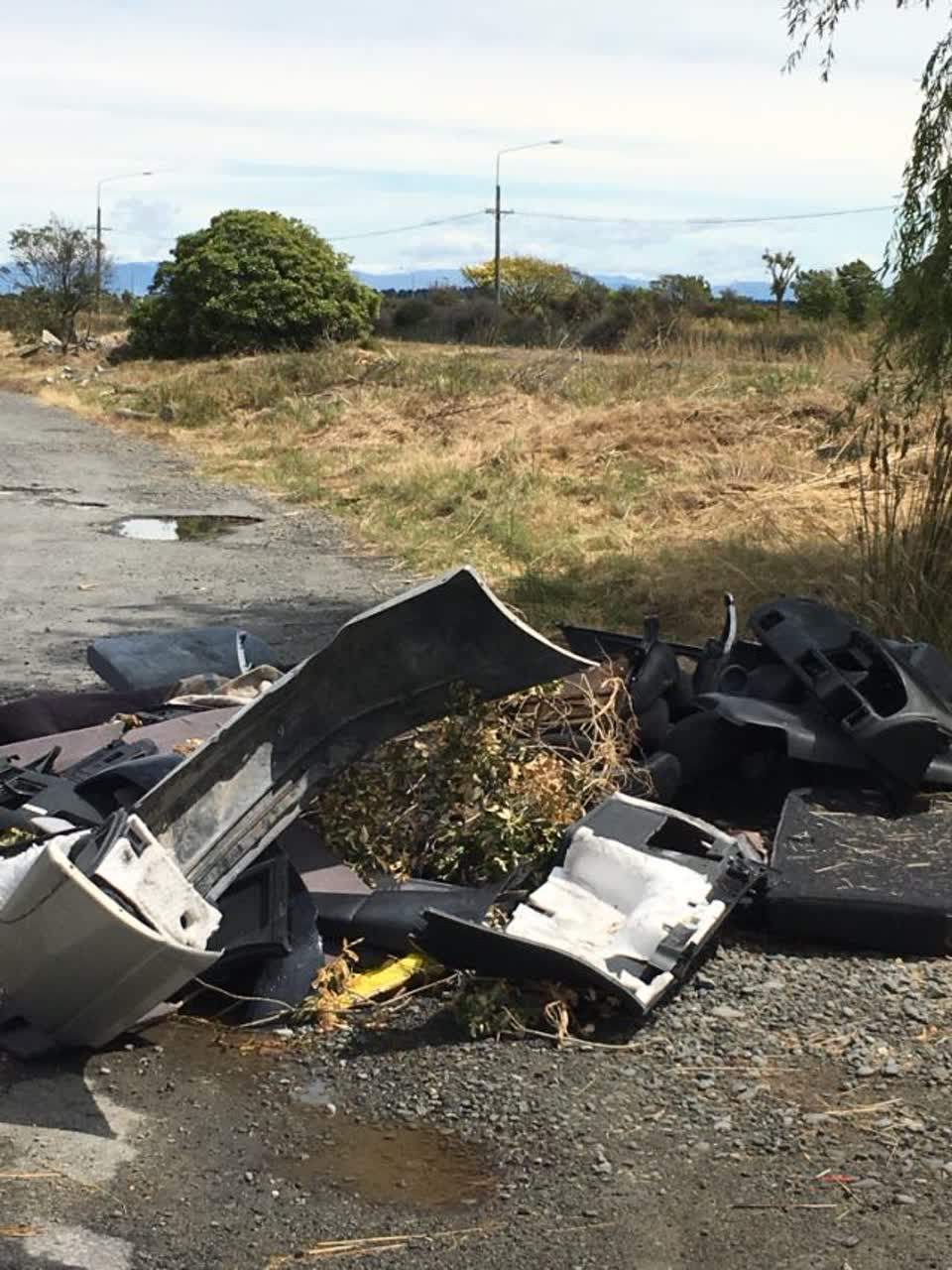 The photograph attached to this rubbish/recycling report