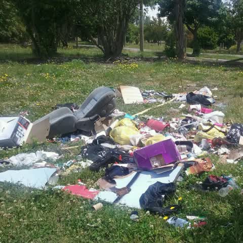 Rubbish/Recycling, a report photo