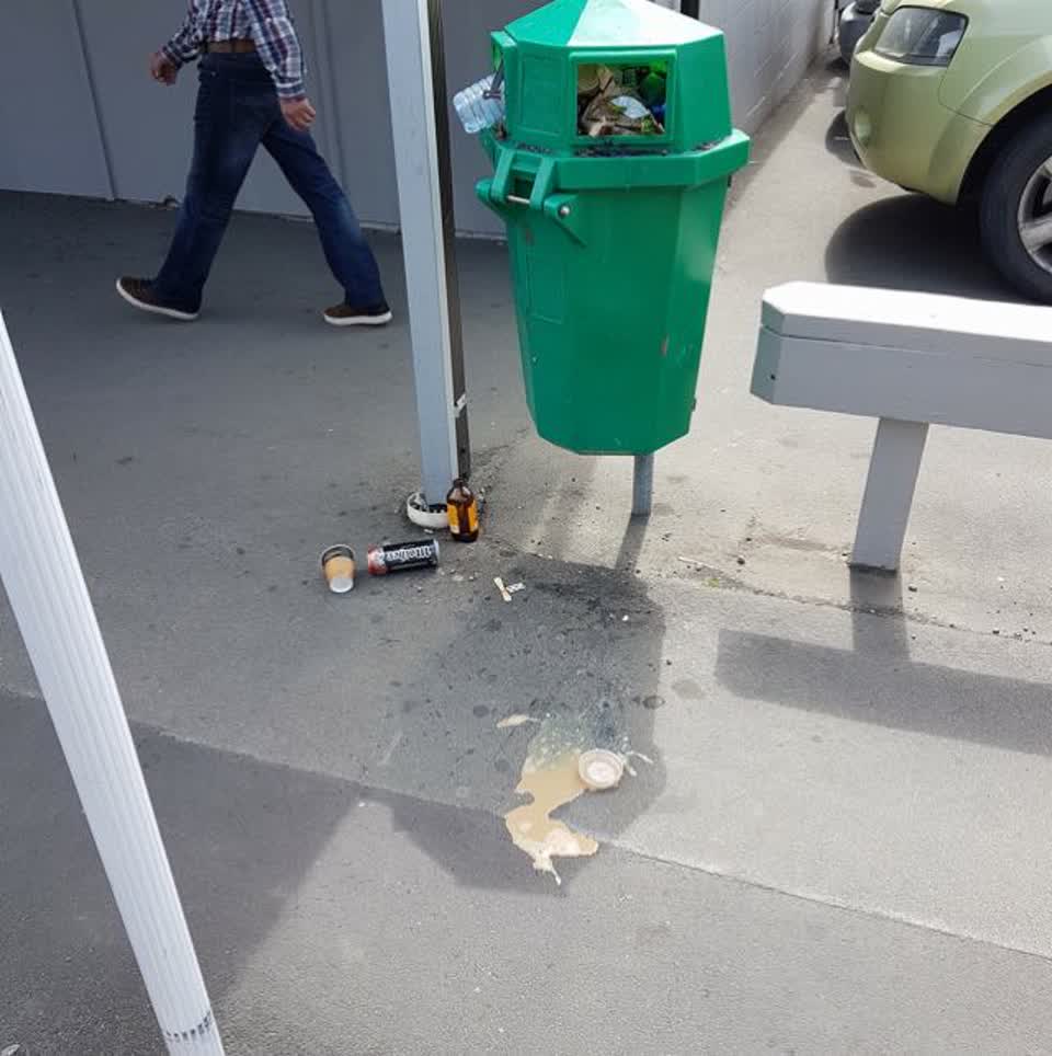 The photograph attached to this rubbish/recycling report