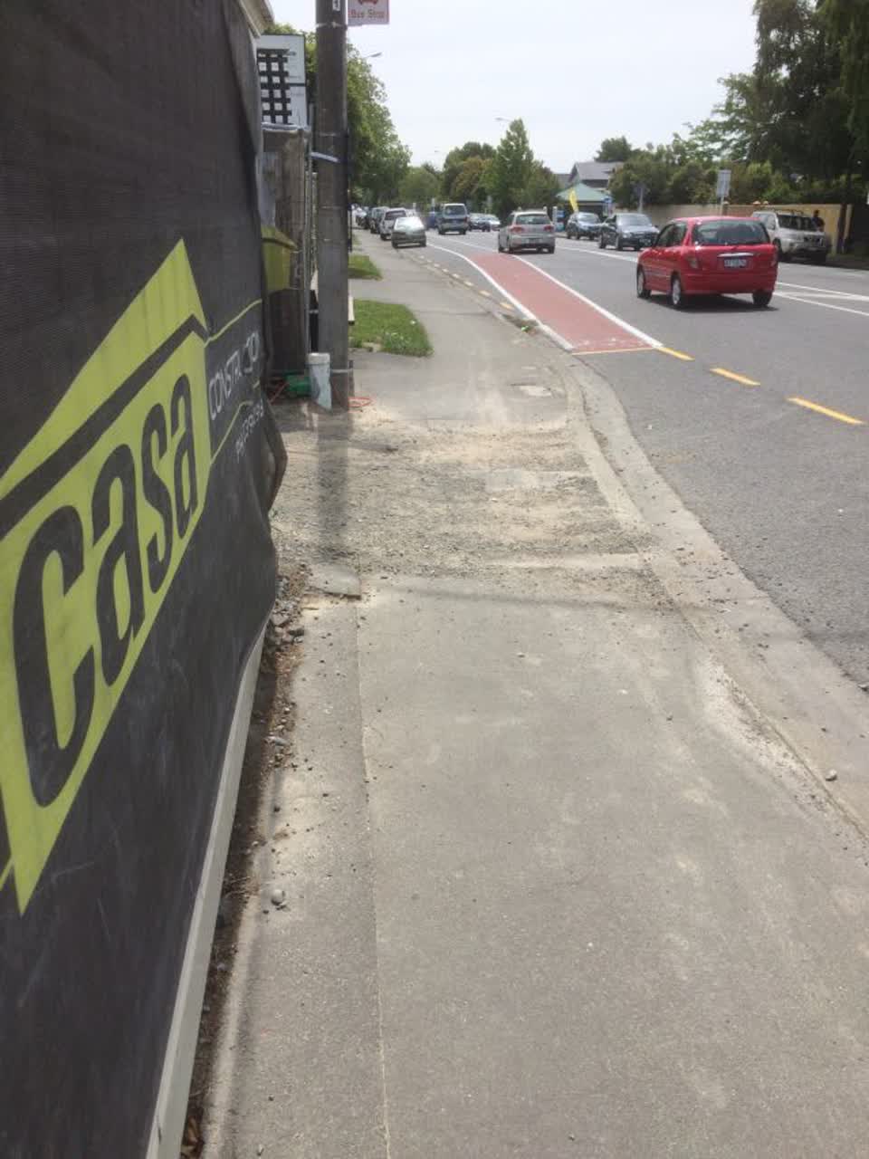 The photograph attached to this roading/streets report