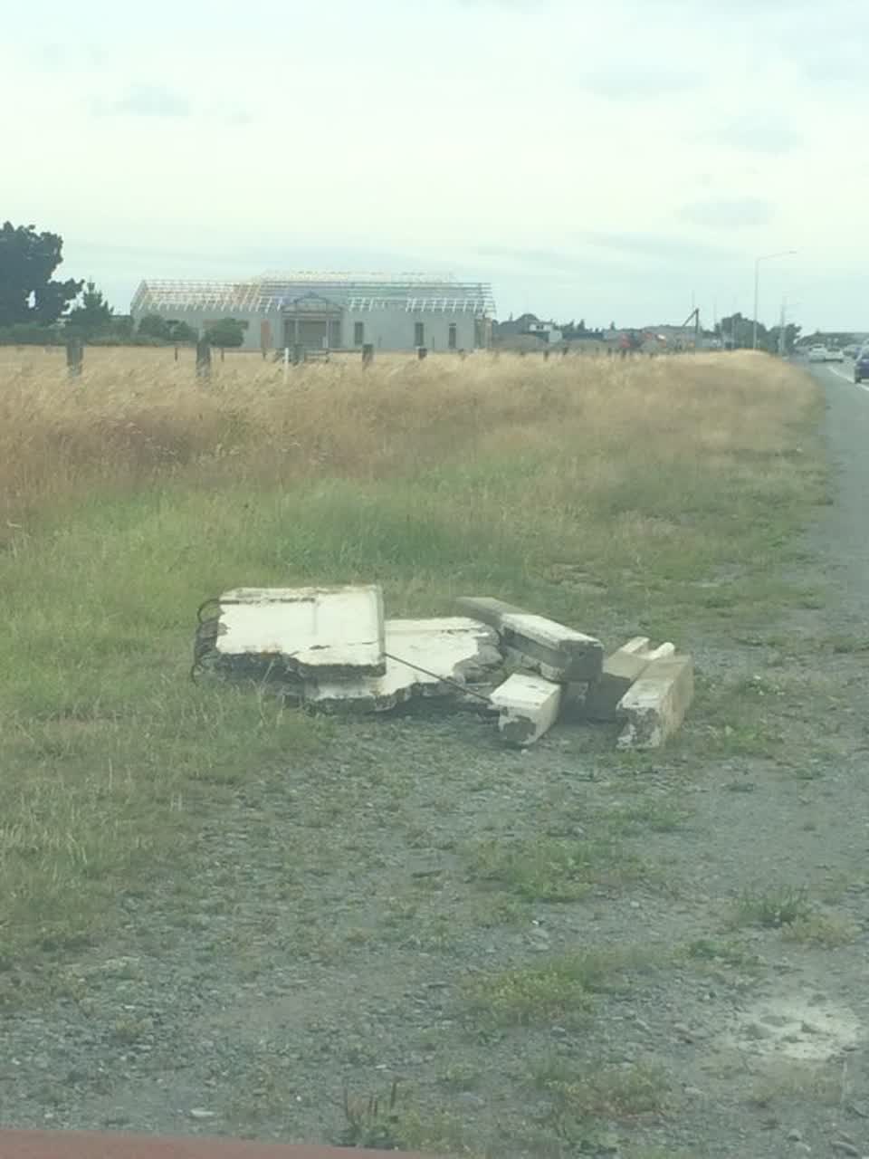 The photograph attached to this roading/streets report