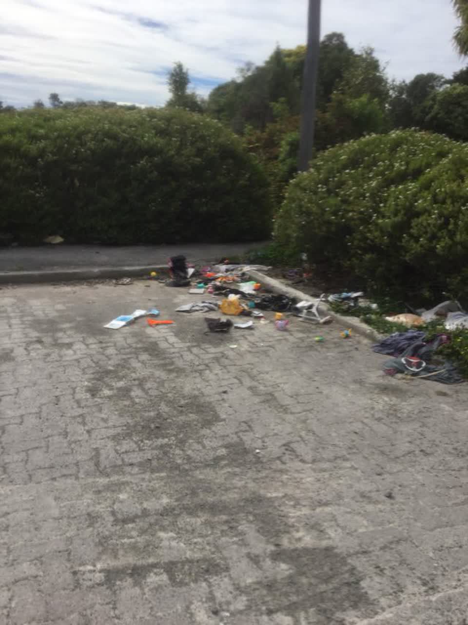 The photograph attached to this rubbish/recycling report
