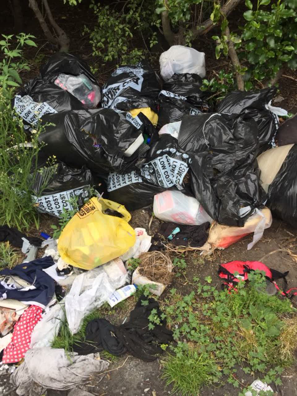 The photograph attached to this rubbish/recycling report