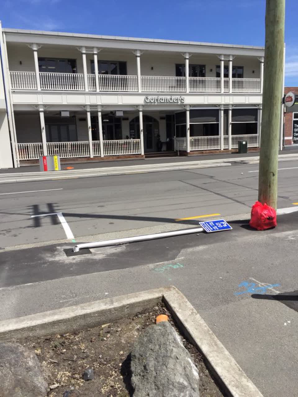 The photograph attached to this roading/streets report