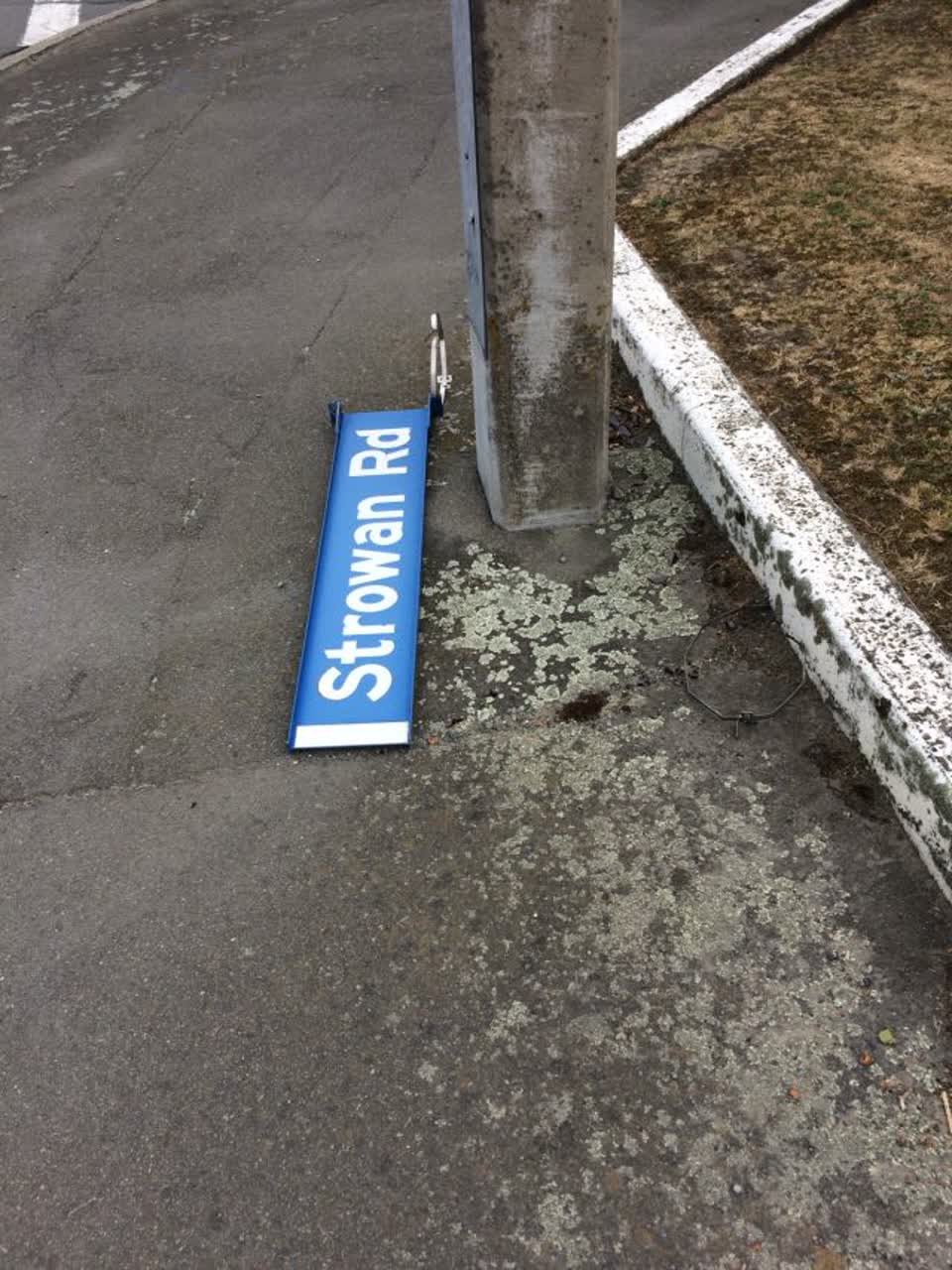 The photograph attached to this roading/streets report