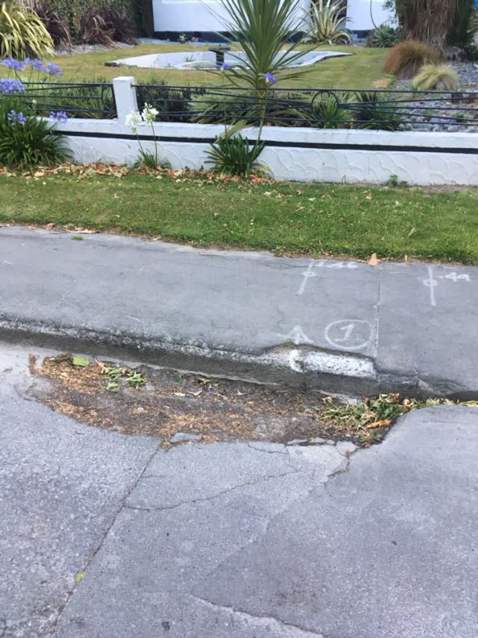 The photograph attached to this roading/streets report