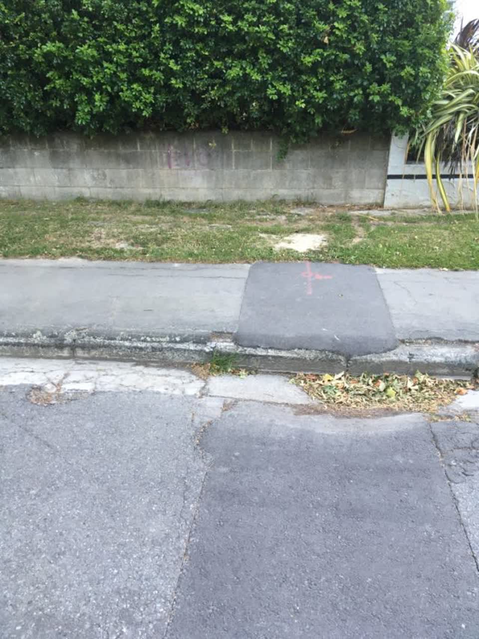 The photograph attached to this roading/streets report